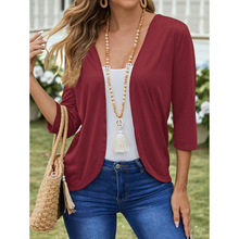 E 37523 Women's knit cardigan Ůʿ��֯�����羳����ͨ����