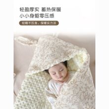 婴儿包被秋冬新生加厚豆豆产房宝宝春秋棉新生儿初生襁褓包裹