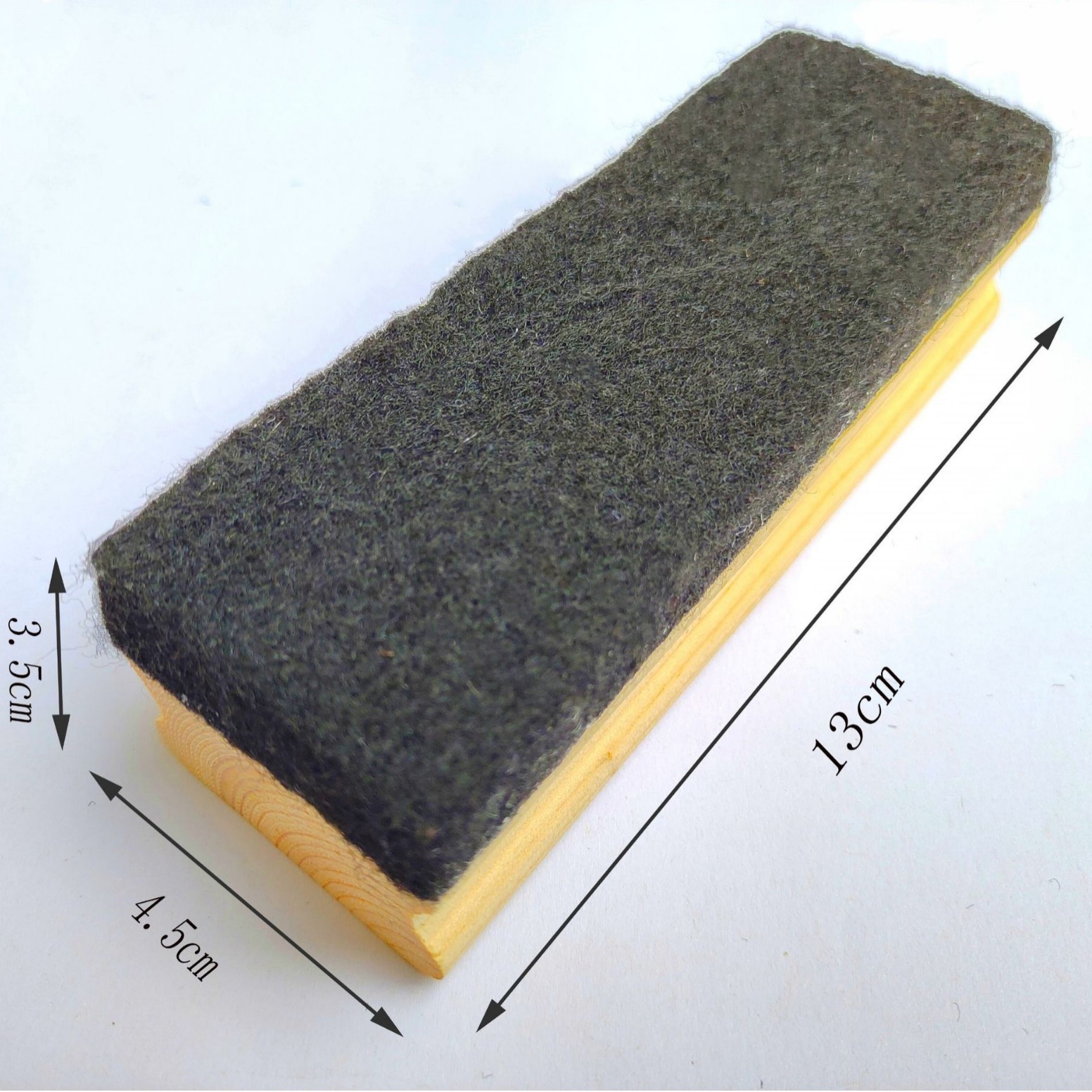 Borrador negro grueso el 13*4,5*3,5 cm de la fibra química