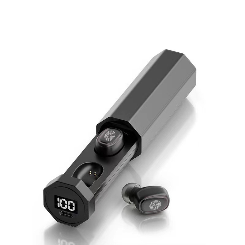 Cross-border new TWS wireless Bluetooth headset HiFi pull-out 5.0 touch in-ear digital display Bluetooth headset A7