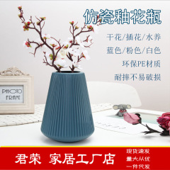 Simple Plastic Colorful Flower Vase New Year Home Dried Flower Fresh Flower Arrangement Vessel Dining Table Living Room Decorative Accent