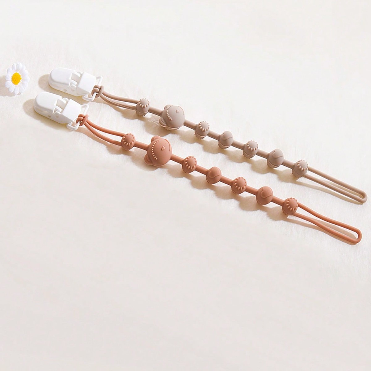 Chupa de goma de dente anti-caída cadena juguete de molar de silicona anti-caída cuerda para bebé pacificador chupa de cadena clips cadena de silicona