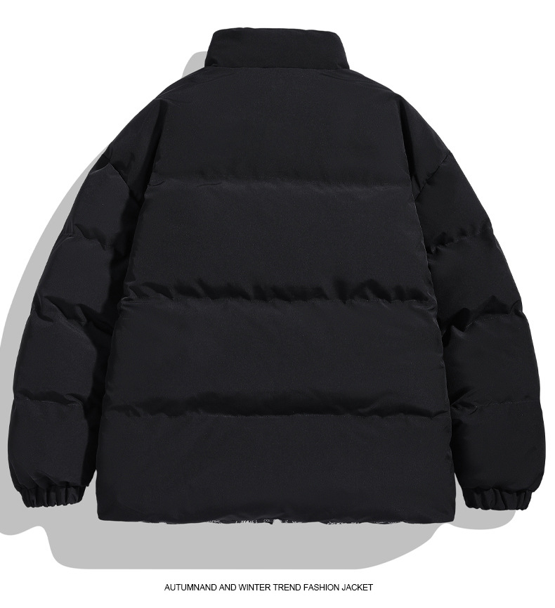 Vêtements pour hommes Veste double face pour hommes en automne et en hiver, veste décontractée ample, manteau en coton, manteau en coton épaissi,_voghion.com