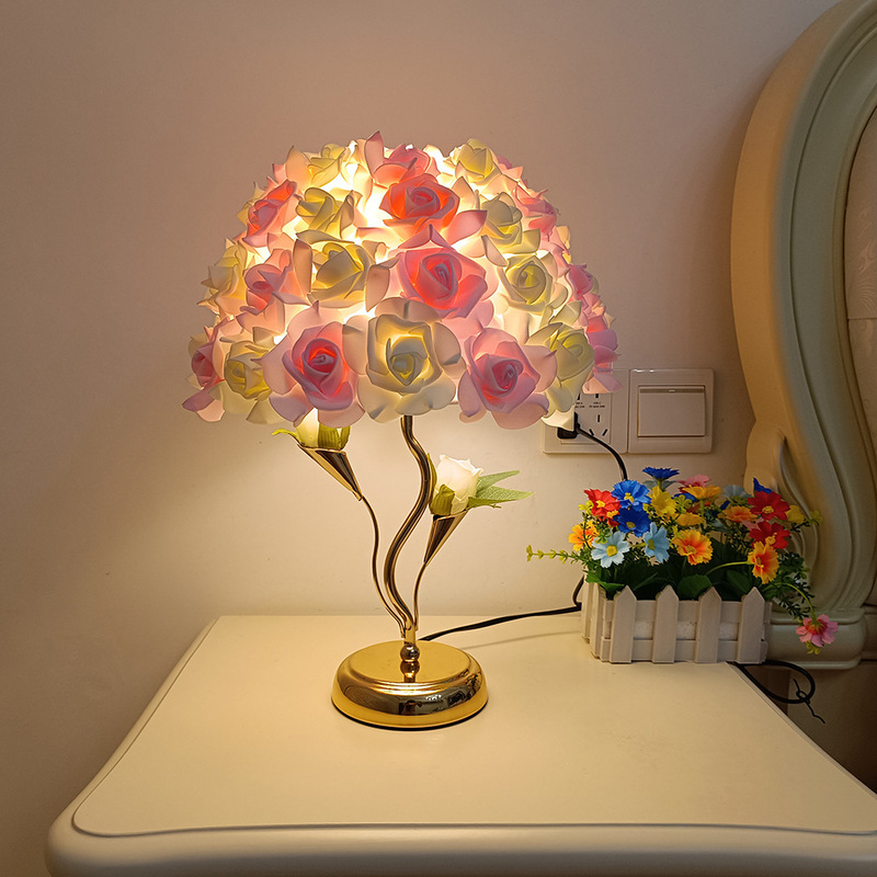Rose Table Lamp Juan Cloth Rose Table Lamp Simulation Rose Table Lamp Wedding Gift Bedside Decorative Table Lamp Rose Table Lamp Juan Cloth Rose Table Lamp Simulation Rose Table Lamp Wedding Gift Bedside Decorative Table Lamp