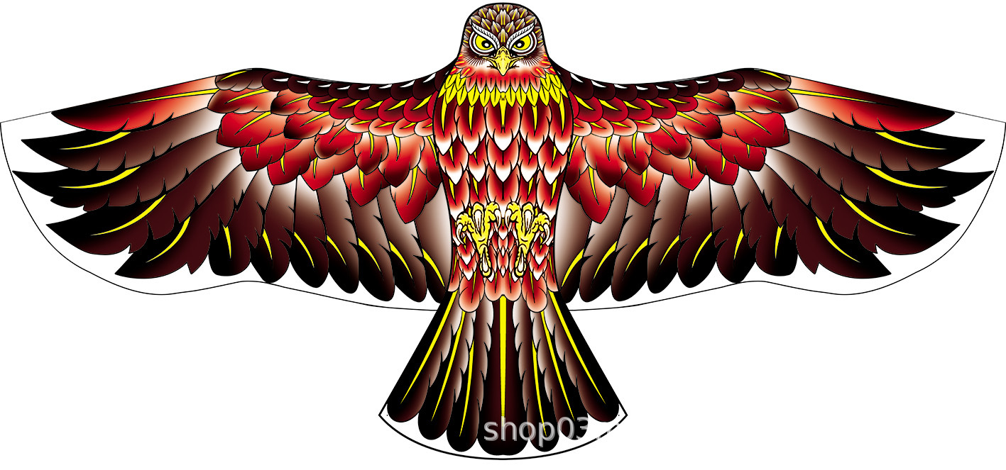 Weifang Eagle cometa al por mayor pastoral pájaros aterrorizadores de pájaros artefactos de la brisa fácil de volar niños dibujos animados adultos fabricantes de cometas