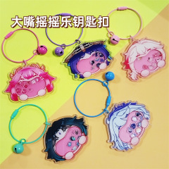 二次元アニメ風アニメかわいいアクリルロックのキーホルダー