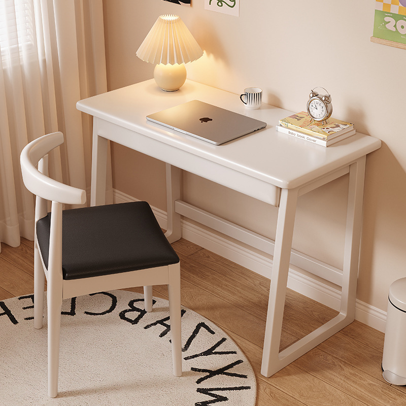 Solid Wood Small Desk Mini Home Office Study Table Small Apartment Writing Desk Bedroom Simple Computer Table Narrow Table