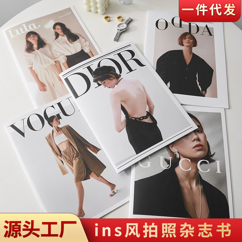 Ins Internet Celebrity Magazine Book Photography Props English Book Photography Background Soft Decoration Card European and American Cover Magazine Ins Internet Celebrity Magazine Book Photography Props English Book Photography Background Soft Decoration Card European and American Cover Magazine