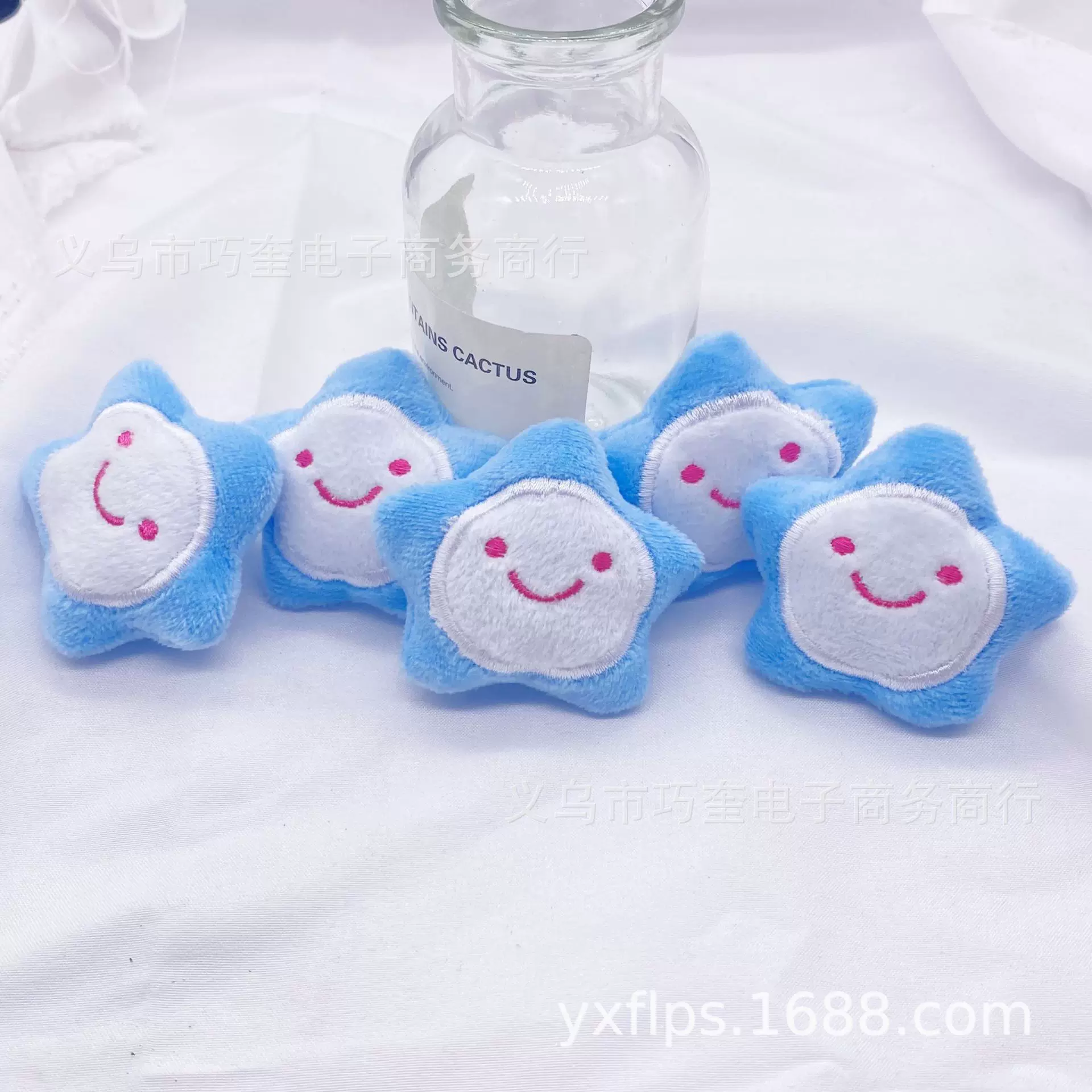 毛绒胸针卡通可爱小海星包包挂件儿童鞋袜配饰充棉玩偶卡通挂饰