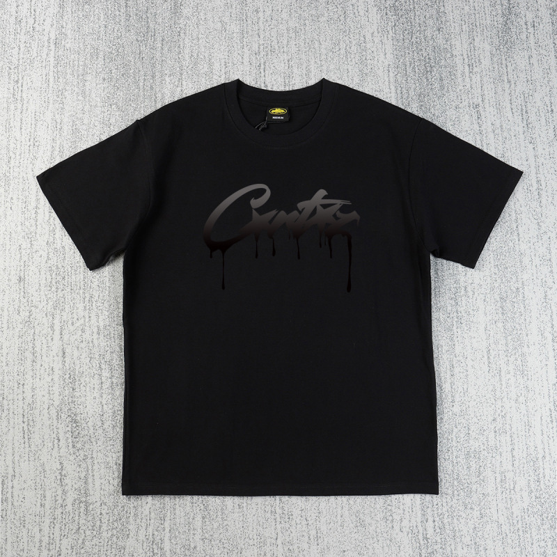 欧米のニッチなトレンドブランド、タイマー柄プリントが人気の万能半袖Tシャツ、夏らしいゆったりとしたカジュアルな半袖|undefined