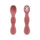 Factory in stock baby silicone rice paste spoon food grade silicone baby food supplement spoon training spoon feeding spoon sticky spoon
