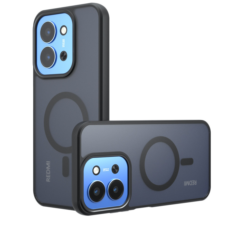 适用红米15C手机壳磨砂肤感红米K80奇甲气囊小米PocoF7磁吸手机壳|undefined