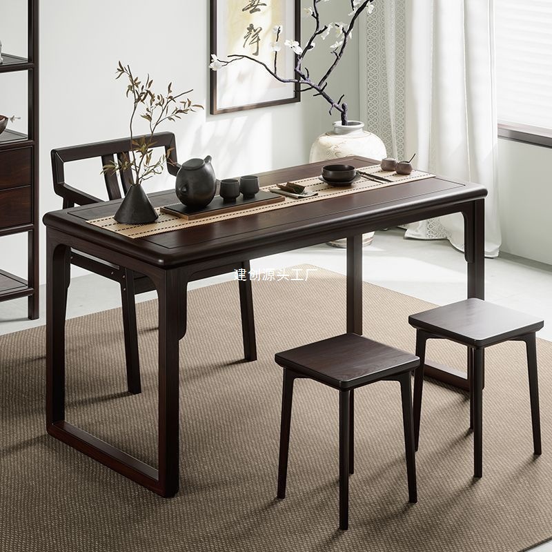 New Chinese Style All-Bamboo Calligraphy Table Living Room Simple Writing Desk Study Desk Antique Study Painting Table Home Desk