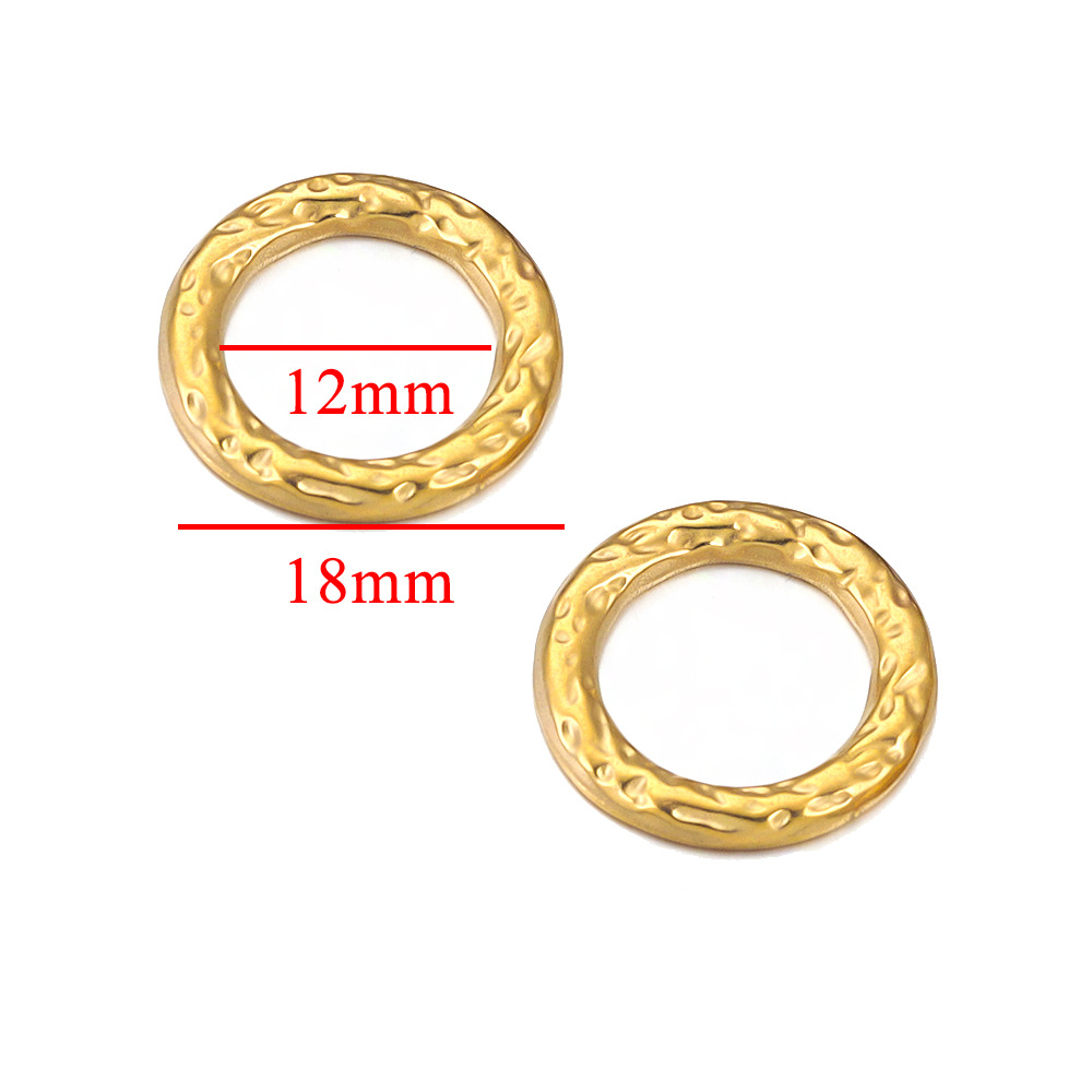 Pequeño oro semicircle-18mm