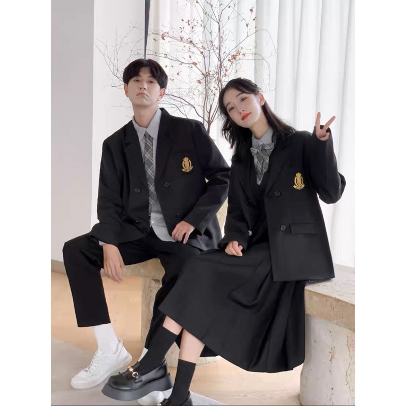 Class uniform autumn suit student chorus performance suit college style school uniform junior high school student sports class uniform suit