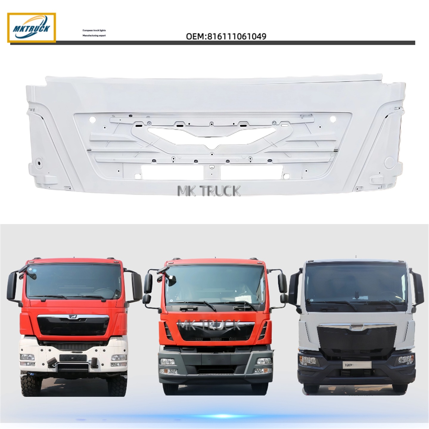 Nuevo panel 81611106104 para la fábrica de piezas de camiones MAN TGM