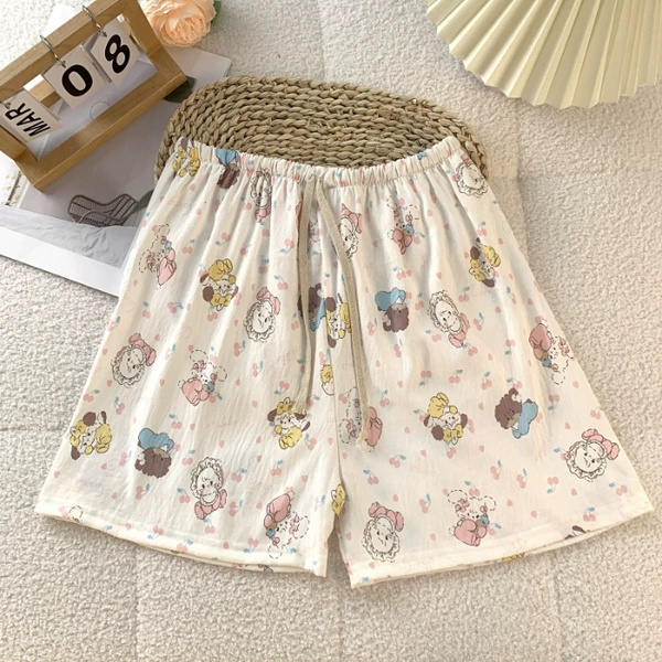 104mikko cat-with drawstring pocket-shorts
