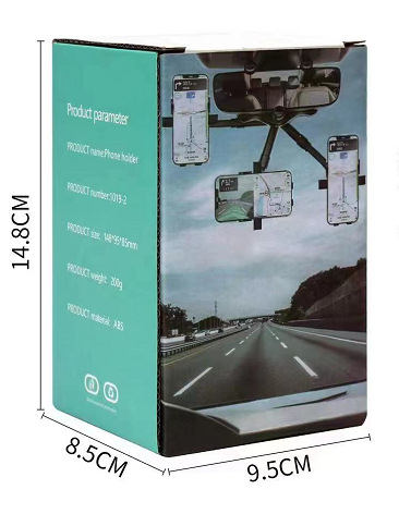 Soporte de espejo retrovisor con bloqueo automático de oscilación