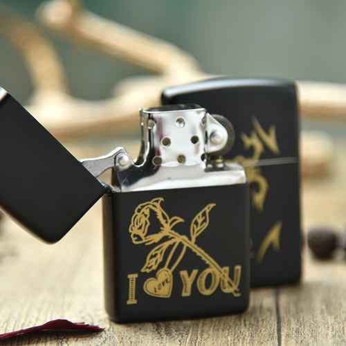 D12-1638 kerosene lighter comes with 5ml small oil gift box set advertising manufacturer wholesale direct sales