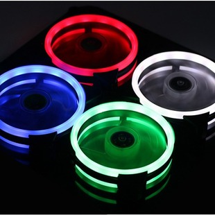 Linglong aperture chassis fan 12cm mute 5v programmable RGB magic AURA synchronous temperature control color change led