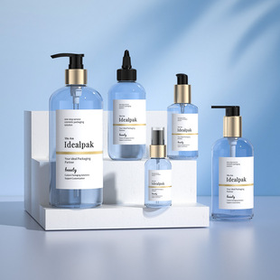 New Cosmetics Bottle Packaging Materials, Body Scrub Cream Lotion Dropper Essential Oil Bottle, Shampoo Empty Bottle