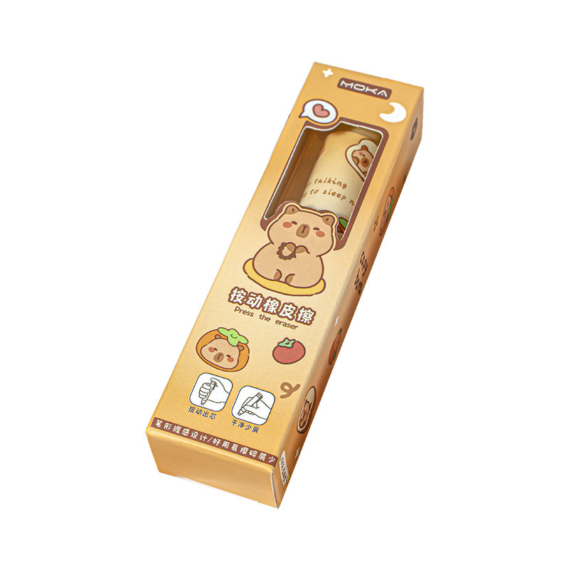 Caricaturas lindas borradoras de pulsación para estudiantes de primaria con papelería lápiz limpiado sin marcas sin desechos como borradores al por mayor