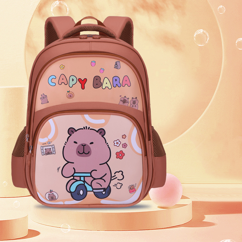 Mochila para niños Estudiantes de escuela primaria Grado uno dos tres a seis niños y niñas reducción de Carga Protección de la columna vertebral mochila de gran capacidad de dibujos animados