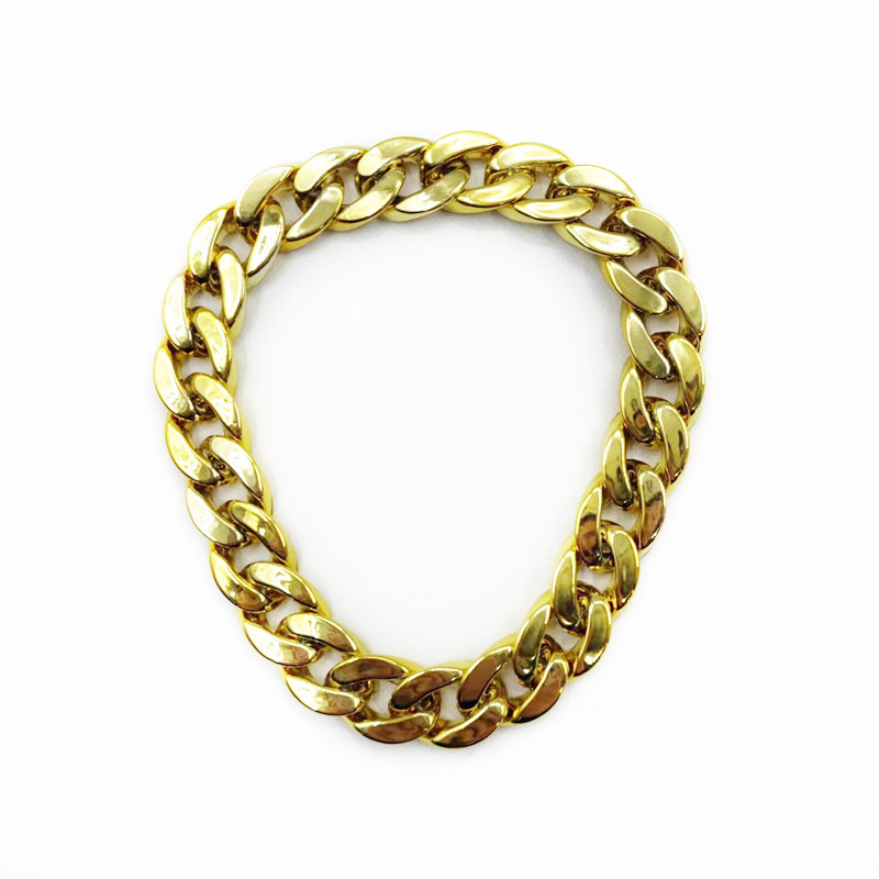 Collar de mascotas de gran tamaño, perros, collares de oro, collares de plástico, matones de pelo dorado, peleas de labrador