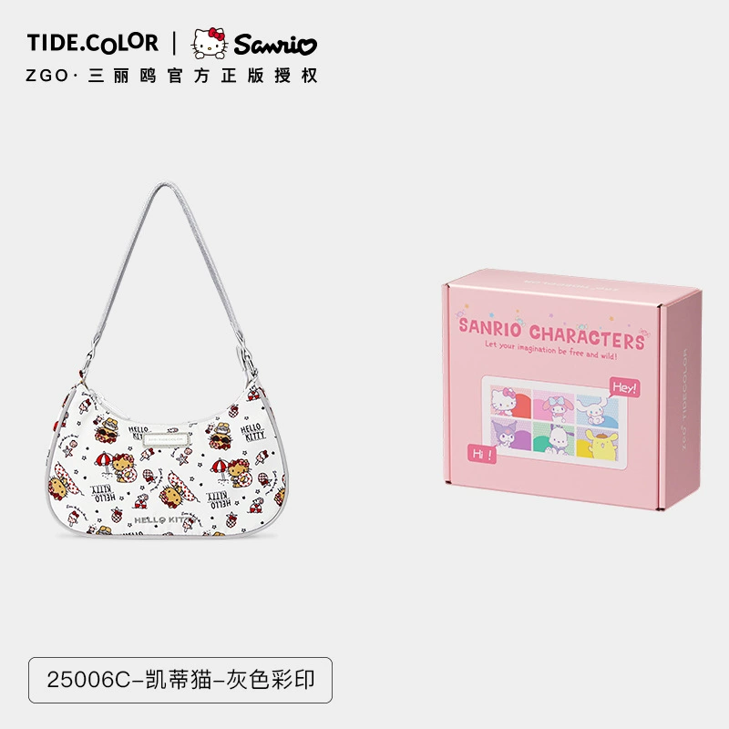 Санчиро, Хелло Китти, Hello Kitty, сумка подмышку, сумка через плечо, сумка через плечо