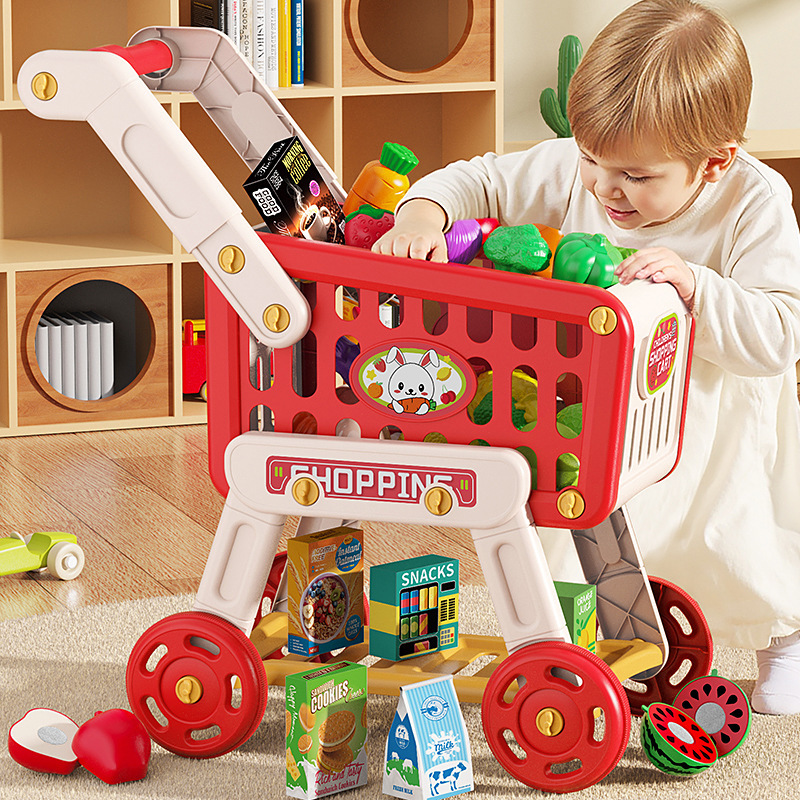 Factory Goods: Simulation Shopping Cart Toy, Children's Small Cart, Supermarket Pretend Play for Boys and Girls, Fruit Cutting Fun Factory Goods: Simulation Shopping Cart Toy, Children's Small Cart, Supermarket Pretend Play for Boys and Girls, Fruit Cutting Fun