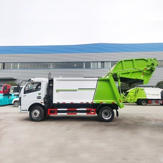 6方后箱压缩垃圾车 可挂240L双桶 玉柴发动机动力强 自动装卸料