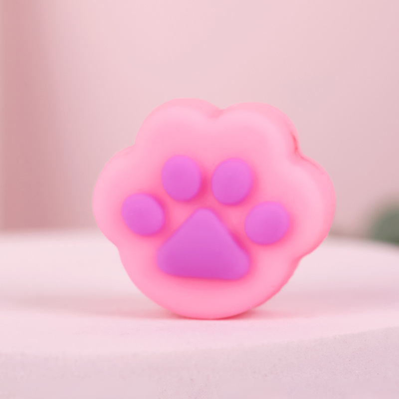 漫画立体猫爪ペンセットクリエイティブかわいいミニソフト鉛筆中性ペンアクセサリー学生ペンキャップ鉛筆セット|undefined