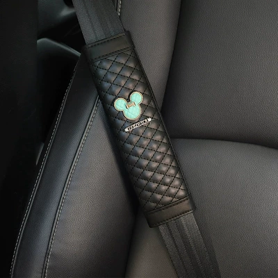 Cute Internet Popular Qiqi Car | Seat belt shoulder pad - single-green-qiqi-head-shoulder-covers