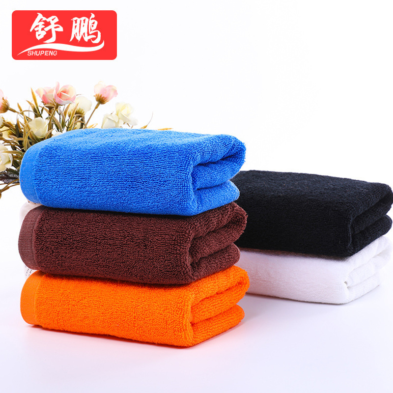 Factory wholesale towel beauty salon sauna health cotton plain towel barber shop can print logo towel