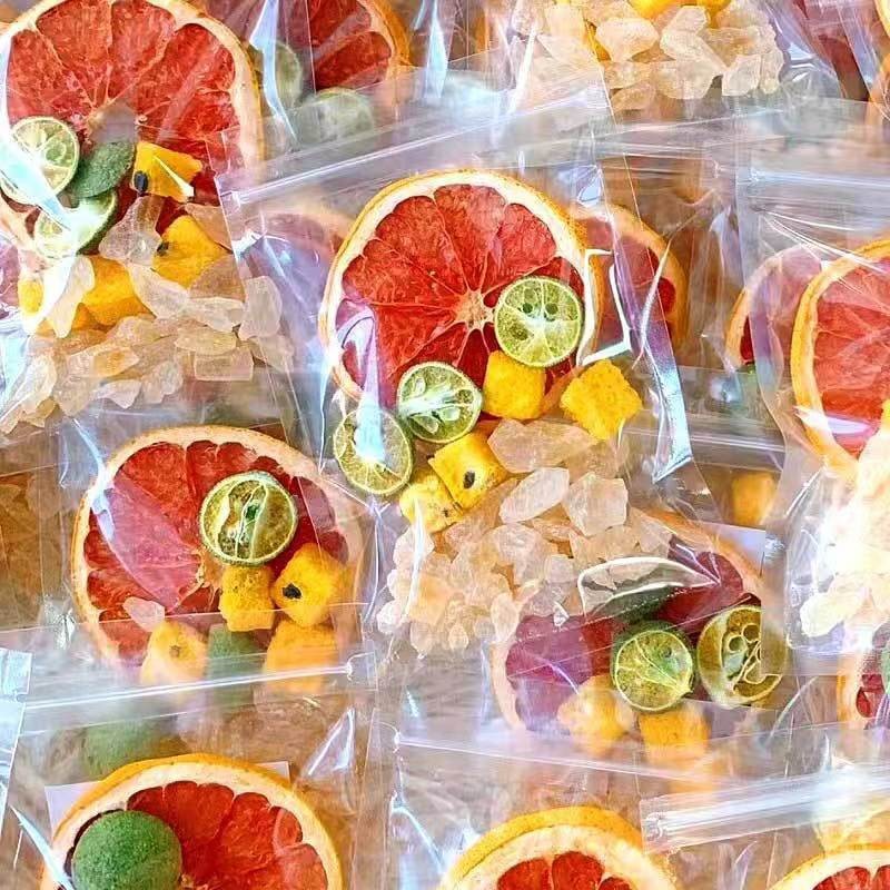 Kumquat Lemon Passion Fruit Tea 16 Fruit Blend Cold Brew Tea Bags 20g Summer Refreshing Drink quality and texture