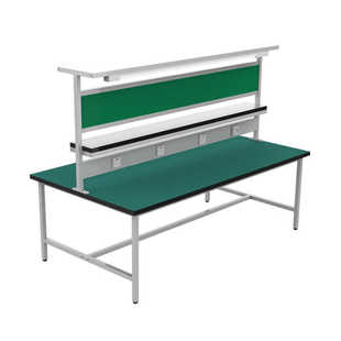 Lamp Operation Table Assembly Factory Table with Inspection Anti-Static Workbench Table Packaging Production Double-Sided Workshop Assembly Line