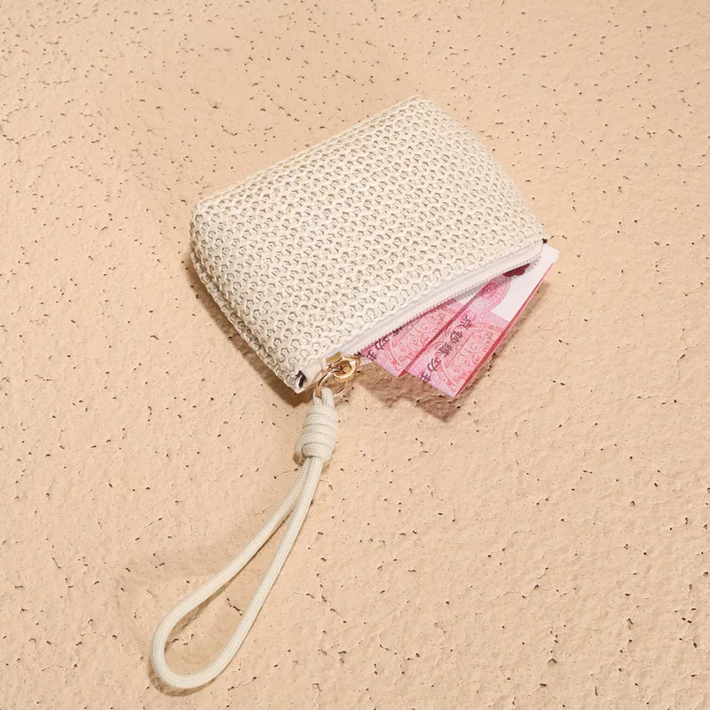 Кошелек, держатель карт, соломенная ручка-лань bag, органайзер, монеты, плечевая сумка, маленькая сумка