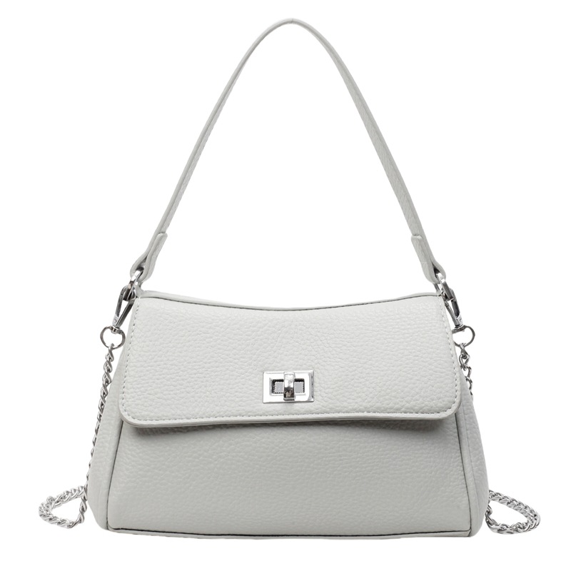 Bolso de textura transfronteriza 2025 verano nuevo bolso femenino simple patrón de lichi bolso de hombro cadena de moda bolso de mensajero