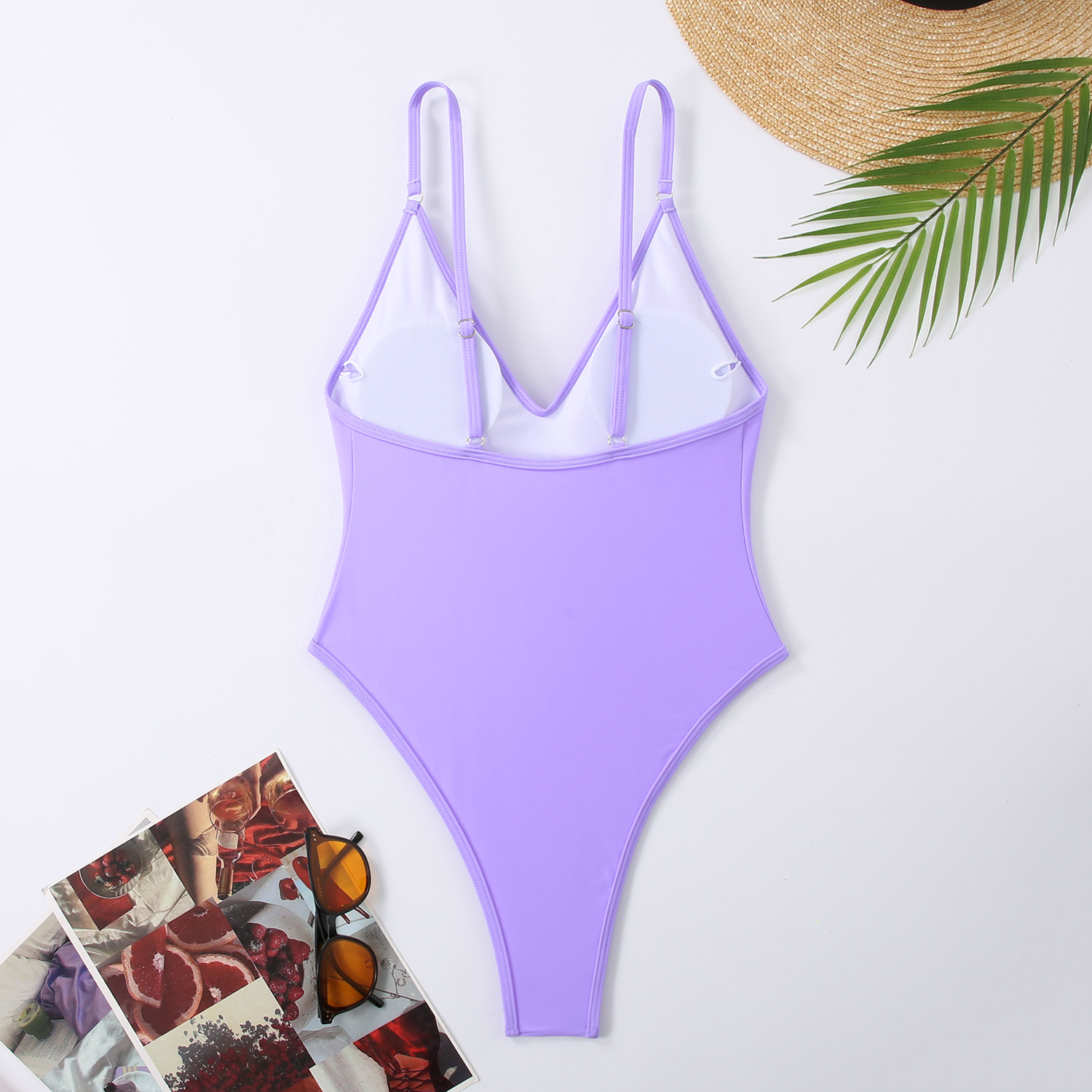 175g Weight Sleeveless Sleeve Length Pullovers Placket Type Nylon, Polyester Fabric Type Regular Top Length One-pieces Tops Type 1 Piece Quantity Swimming Pool, Beach Occasion Strap Neckline Skinny Fit Type Solid Color Pattern Women's Gender Beach Style Women's Beach Solid Color 1 Piece Tankinis Swimwear 24