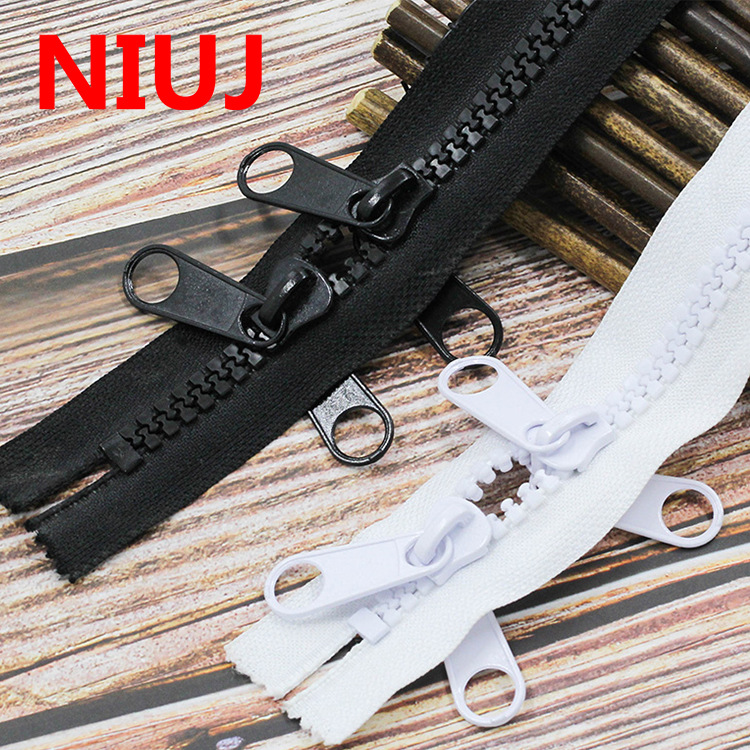 10号树脂拉链O型双闭尾大牙户外帐篷拉锁笔袋包装饰锁头现货供应