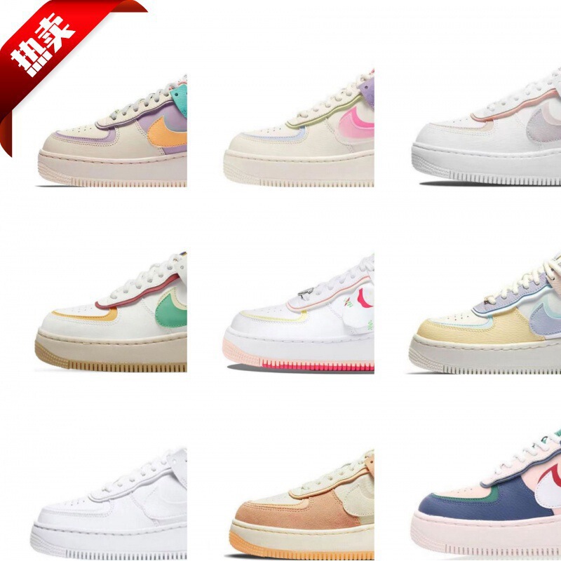Putian Shoes Air Force 1 Macaron Thick-Soled Height-Increasing Low-Top Sneakers Af1 Men's and Women's Sports Shoes Foreign Trade Wholesale Putian Shoes Air Force 1 Macaron Thick-Soled Height-Increasing Low-Top Sneakers Af1 Men's and Women's Sports Shoes Foreign Trade Wholesale