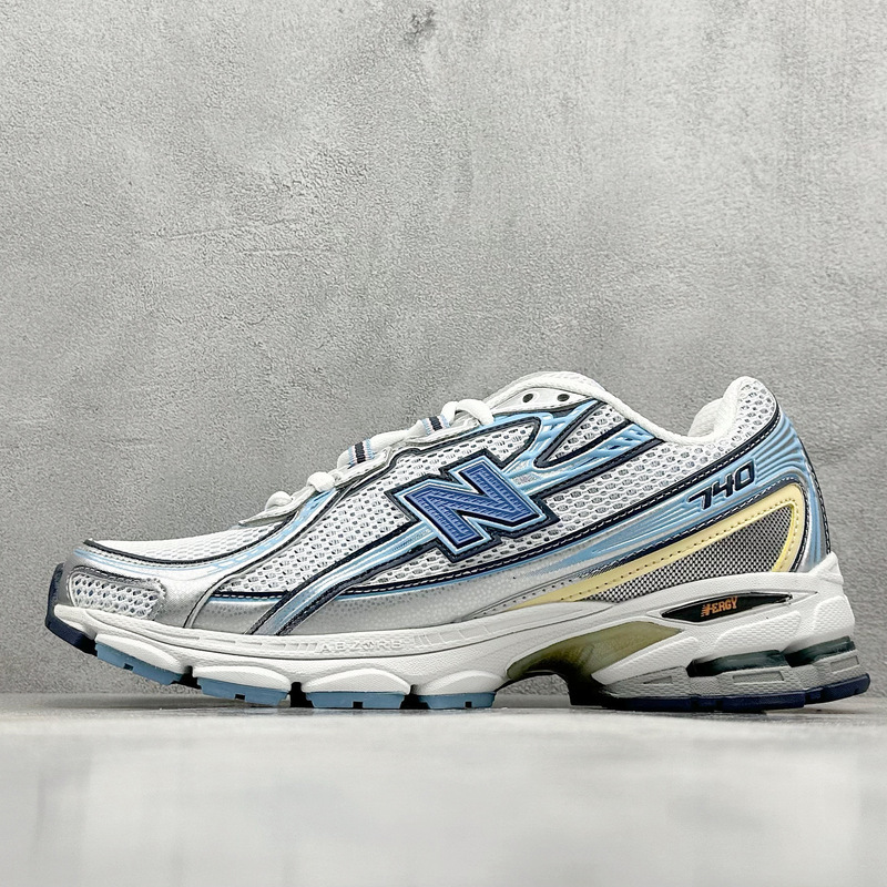 純粋なオリジナル NB740 ランニングシューズ通気性メッシュスポーツシューズ男性と女性のためのレトロな高さのパパシューズカップルファッショナブルな靴|undefined