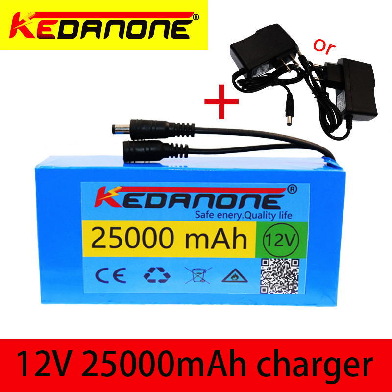 适用于25000mAh 12V18650锂电池大容量广场舞音箱露营灯监控LED灯