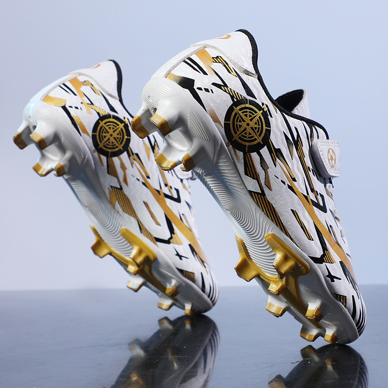 ShoeGlobe In Stock Cross-Border Soccer For Men With Velcro TF Cleats Long Student Youth Training Shoes Competition Spikes_voghion.com