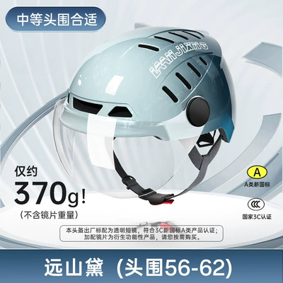 Men's All-Season Safety Helmet – Motosiklet kaskı (dəbilqə) - yuanshan-dai-l-middle-head-circumference-56-62cm-standard-transparent-short