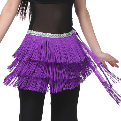 Dancer three-layer tassel waist chain belly dance waist chain belly dance tassel hip scarf tassel belt wholesale