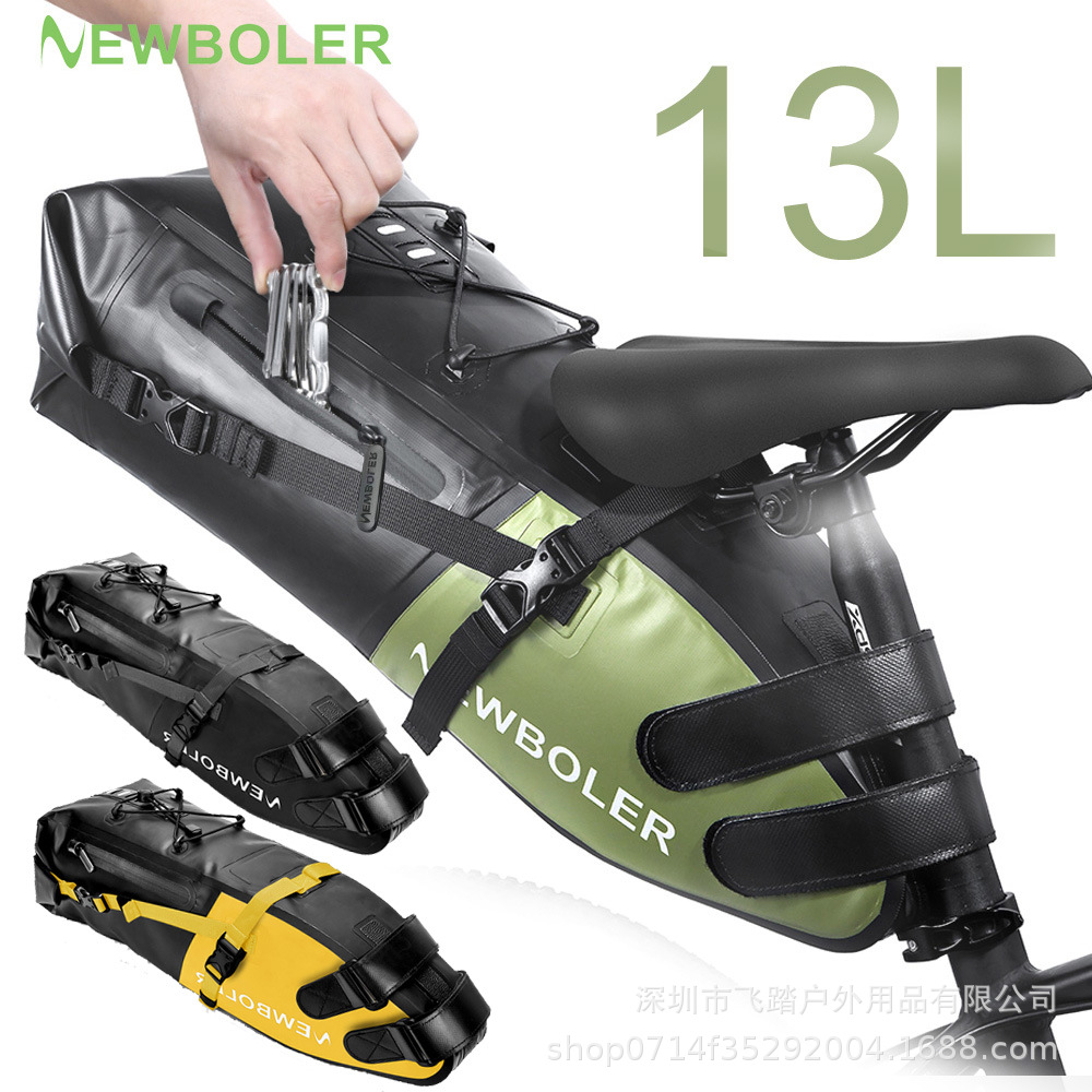 Bolsa de cola grande a prueba de agua de gran capacidad bolsa de coche bolsa de carretera de larga distancia bolsa de sillín bolsa de herramientas bolsa de bicicleta