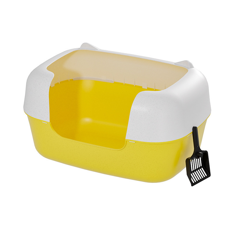 Semi-cerrado cuenca de arena para gatos super grande anti-spillado exterior inodoro abierto de alta valla cuenca de heces de gato directo a la fábrica