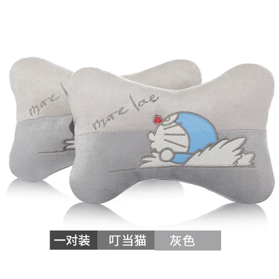 Car Neck Pillow, Car Pillow, Headrest - headrest-small-dora-gray-pair