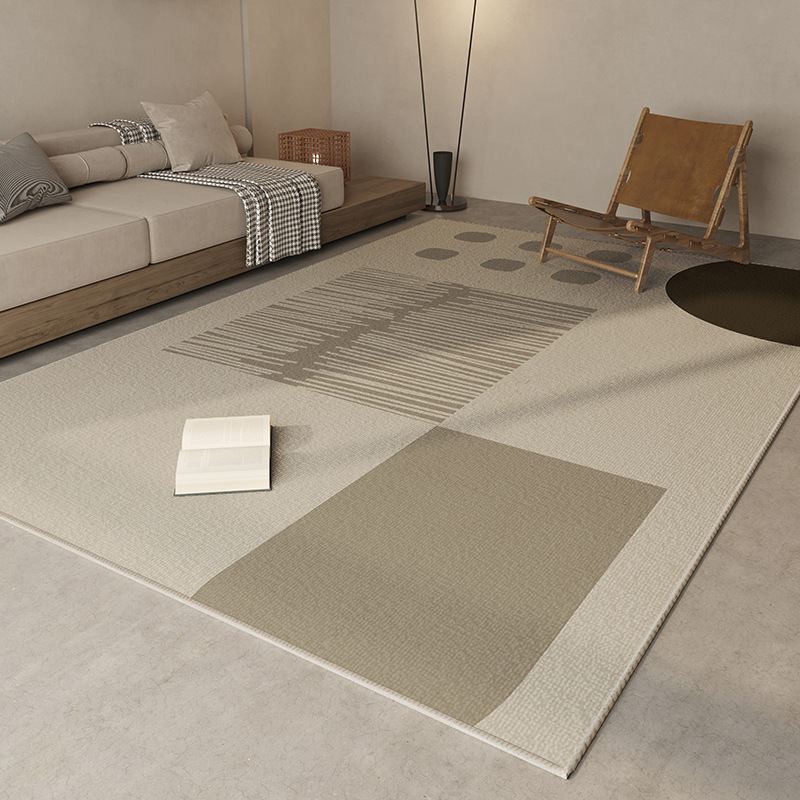 Alfombra doméstica de lujo ligera de dibujos animados resistente a la suciedad fácil de cuidar alfombra de cama resistente a la suciedad alfombra de lana de cristal antideslizante puede ser un agente